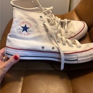 Converse White High-Top Sneakers white